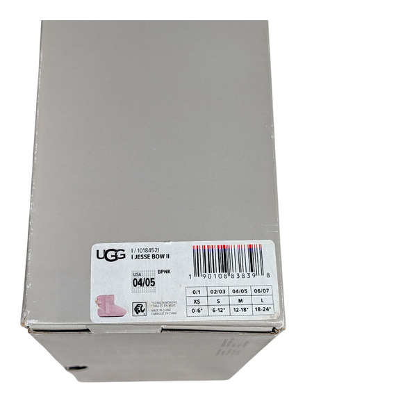 UGG Baby Girl Jesse Bow II Pink Boots with a Bow Size 4/5 12-18 months Shoes - Picture 9 of 9